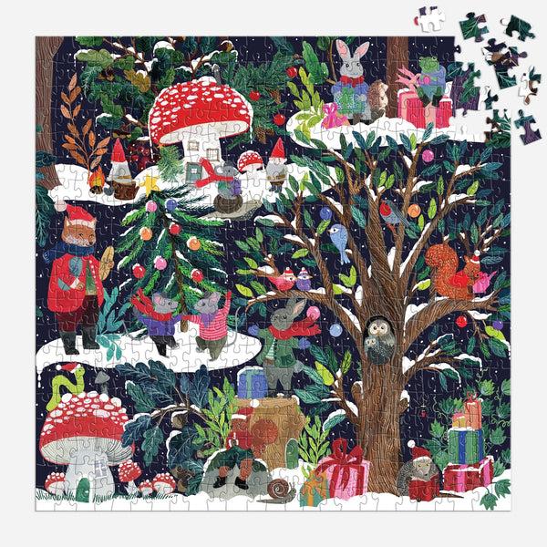 Galison Yuletide Forest 500 Piece Puzzle