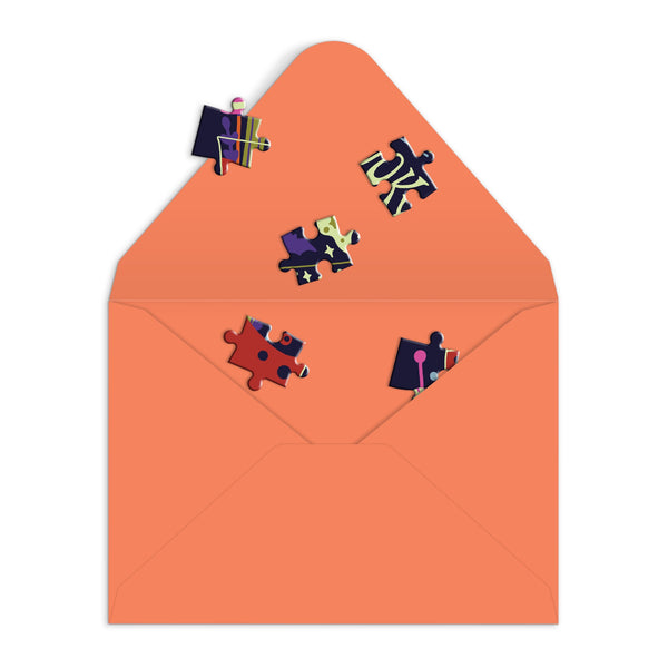 Galison Get Into The Spooky Spirit Greeting Card Puzzle