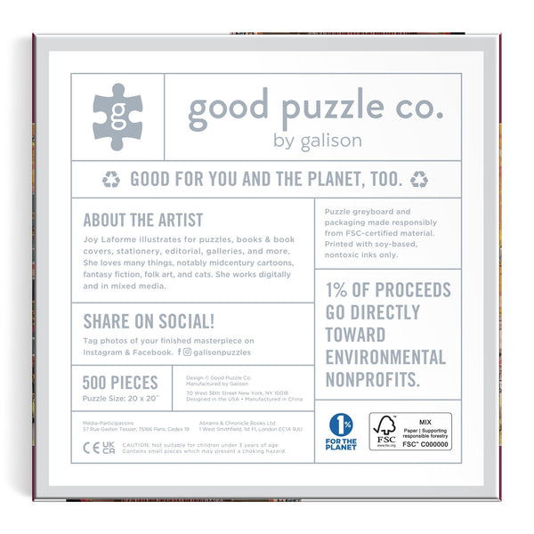 Galison Good Puzzle Co. Fall In The Neighborhood 500pc Puzzle