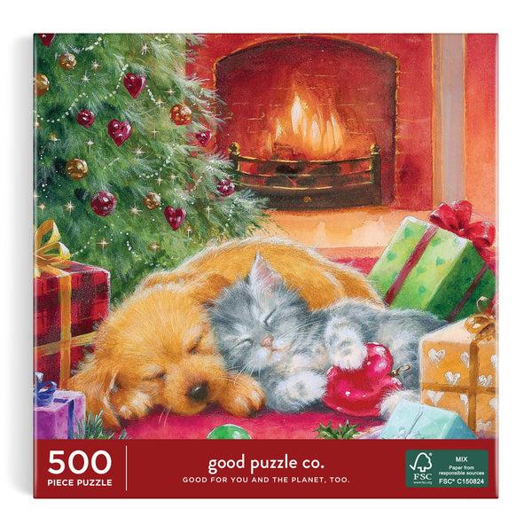 Galison Good Puzzle Co. Warm By The Fireplace 500pc Puzzle