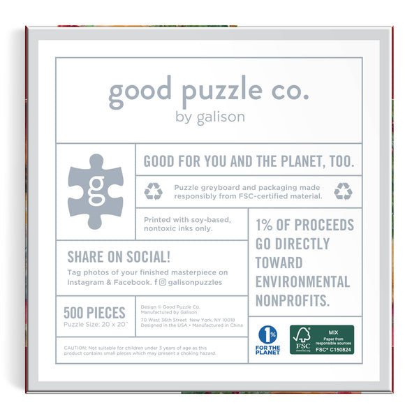 Galison Good Puzzle Co. Warm By The Fireplace 500pc Puzzle