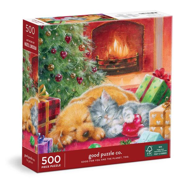 galison Good Puzzle Co. Warm by the Fireplace 500pc Puzzle