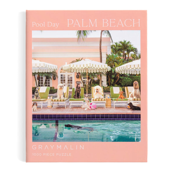 Galison Gray Malin Pool Day Palm Beach 1000 Piece Book Box Puzzle