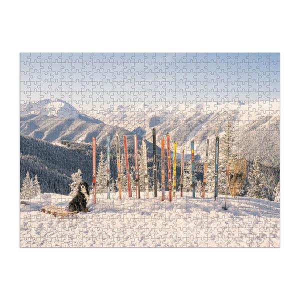Galison Gray Malin The Winter 500 Piece Double-Sided Puzzle