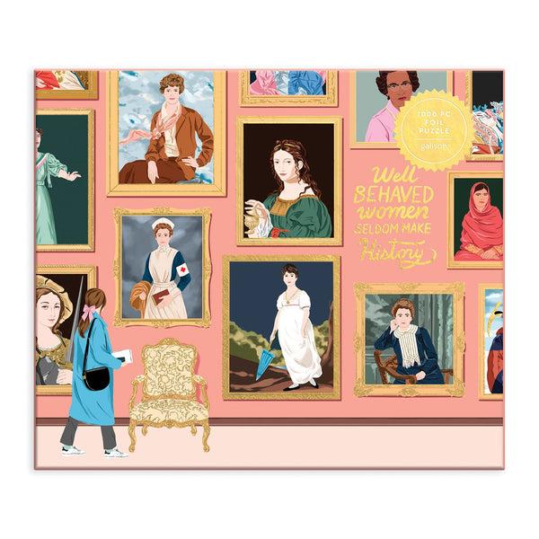 Galison Herstory Museum 1000 Piece Foil Jigsaw Puzzle