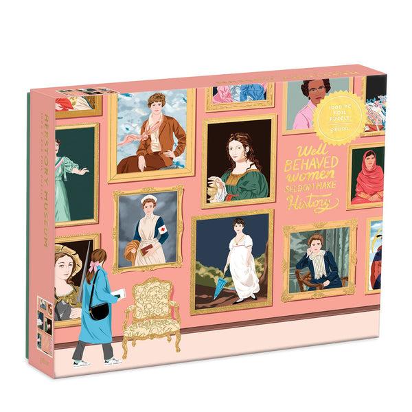 galison Herstory Museum 1000 Piece Foil Jigsaw Puzzle