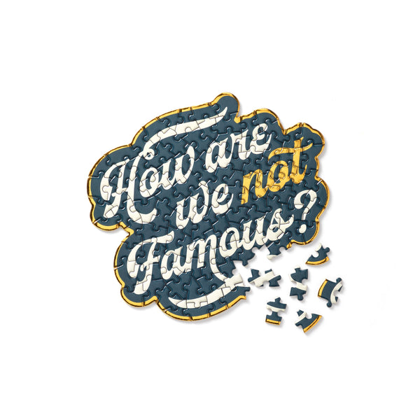 Galison How Are We Not Famous? 100 Piece Mini Shaped Puzzle