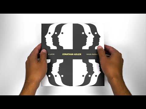 Galison Jonathan Adler Atlas Layered Wooden Jigsaw Puzzle Set