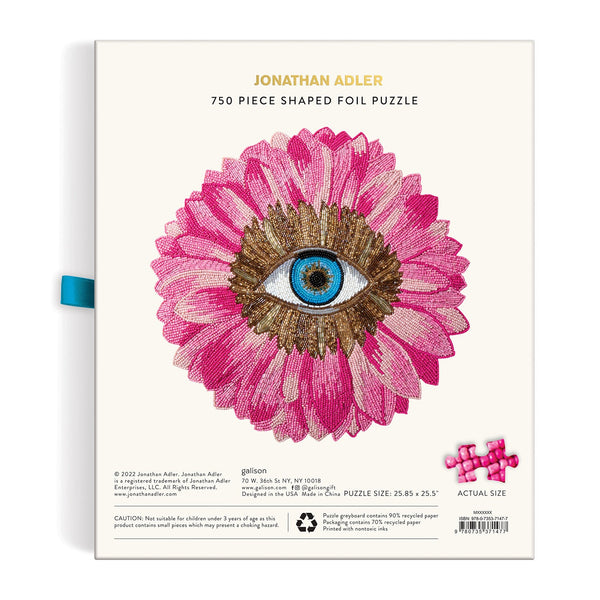 Galison Jonathan Adler Petals 750 Piece Shaped Puzzle