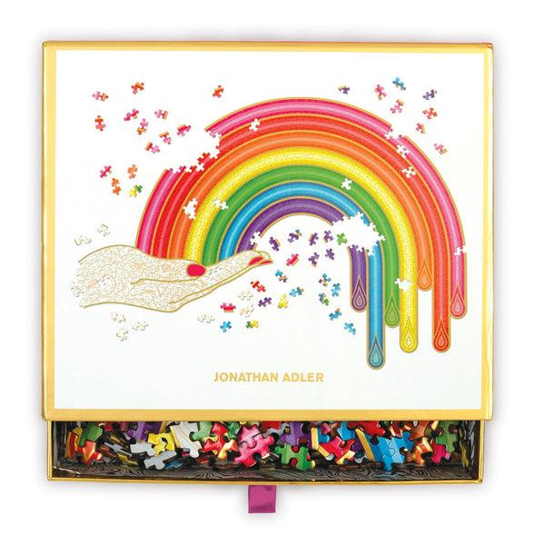 galison Jonathan Adler Rainbow Hand 750 Piece Shaped Jigsaw Puzzle