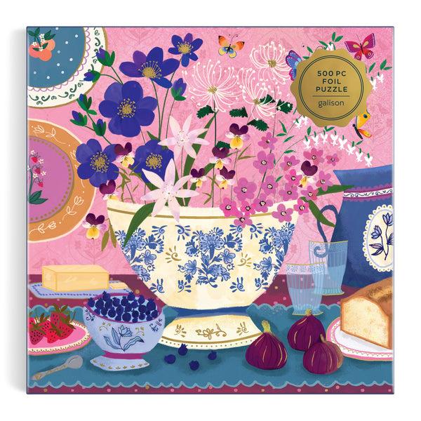 Galison Joy Laforme Art Of The Table 500 Foil Piece Puzzle