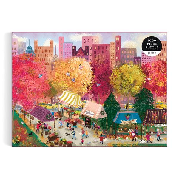 Galison Joy Laforme Autumn At The City Market 1000 Piece Puzzle