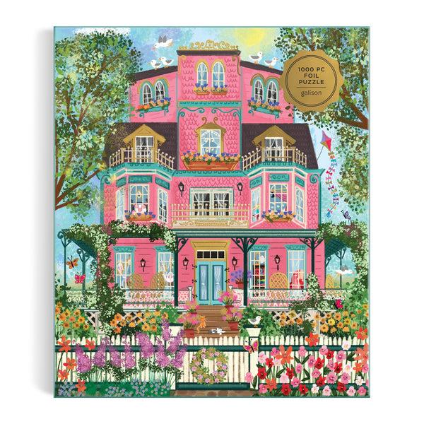 Galison Joy Laforme Capeside Victorian 1000 Piece Foil Puzzle