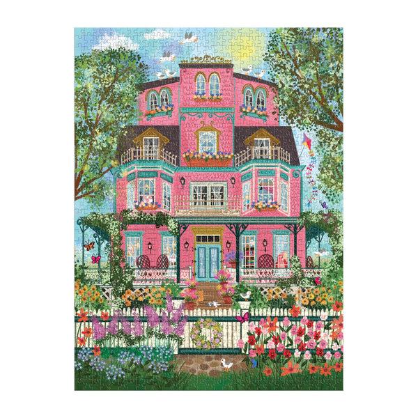 Galison Joy Laforme Capeside Victorian 1000 Piece Foil Puzzle