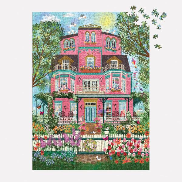 Galison Joy Laforme Capeside Victorian 1000 Piece Foil Puzzle