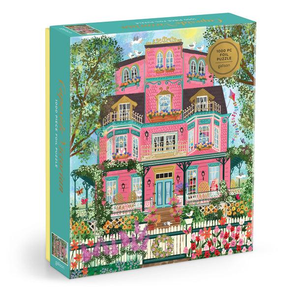 galison Joy Laforme Capeside Victorian 1000 Piece Foil Puzzle