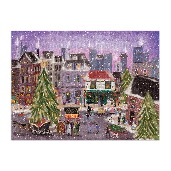 Galison Joy Laforme Christmas Square 1000 Piece Puzzle
