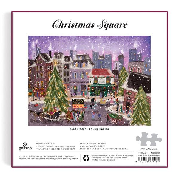 Galison Joy Laforme Christmas Square 1000 Piece Puzzle