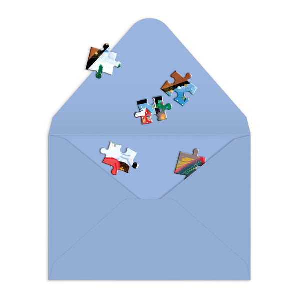 Galison Joy Laforme Cozy Cabin Greeting Card Puzzle