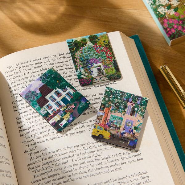 Galison Joy Laforme Everblooming Magnetic Bookmark Set