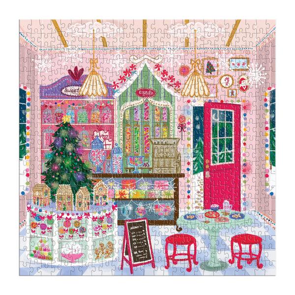 Galison Joy Laforme Gingerbread Cottage 500 Piece Puzzle In A House