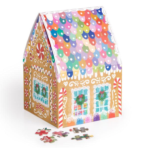 Galison Joy Laforme Gingerbread Cottage 500 Piece Puzzle In A House