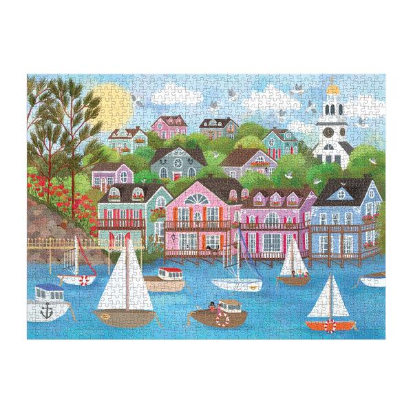 Galison Joy Laforme Harbor By The Sea 1000 Piece Puzzle