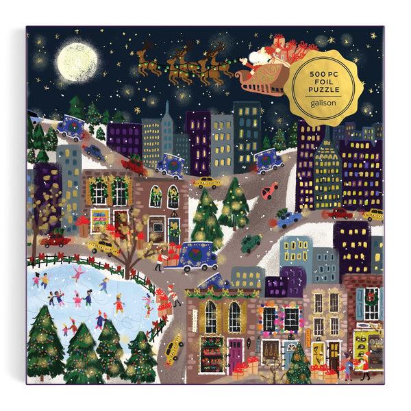 Galison Joy Laforme Presentville 500 Piece Foil Puzzle