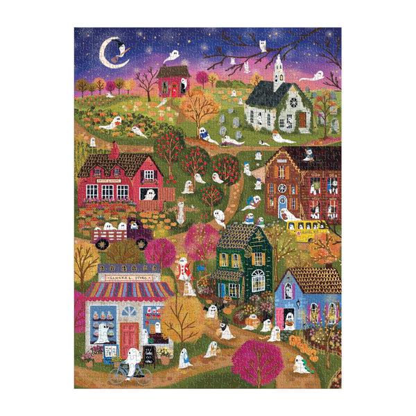 Galison Joy Laforme Spooky Village 1000 Piece Foil Puzzle