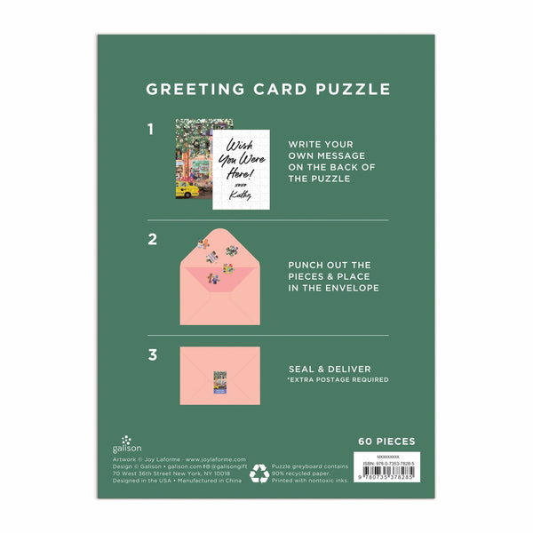 Galison Joy Laforme Spring Street Greeting Card Puzzle
