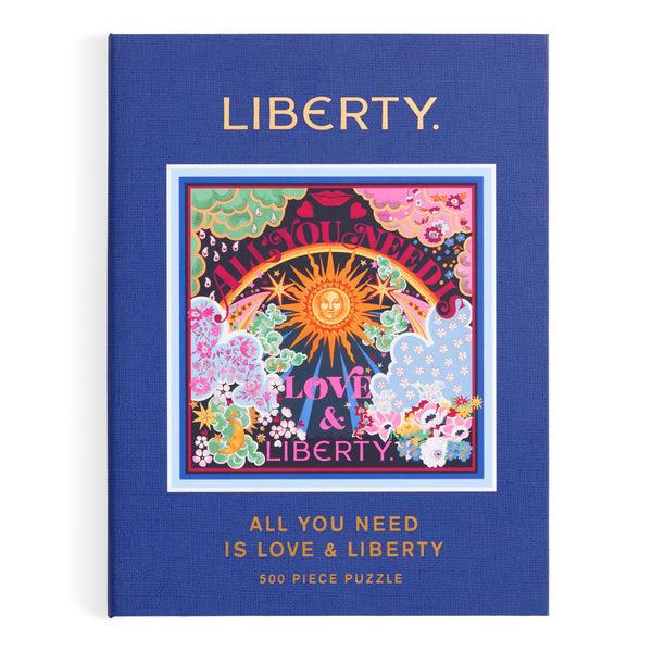 Galison Liberty All You Need Is Love 500 Piece Book Puzzle
