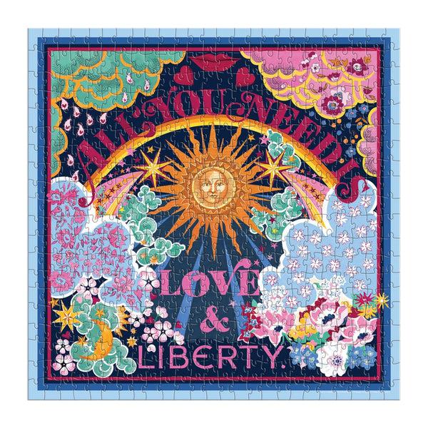 Galison Liberty All You Need Is Love 500 Piece Book Puzzle