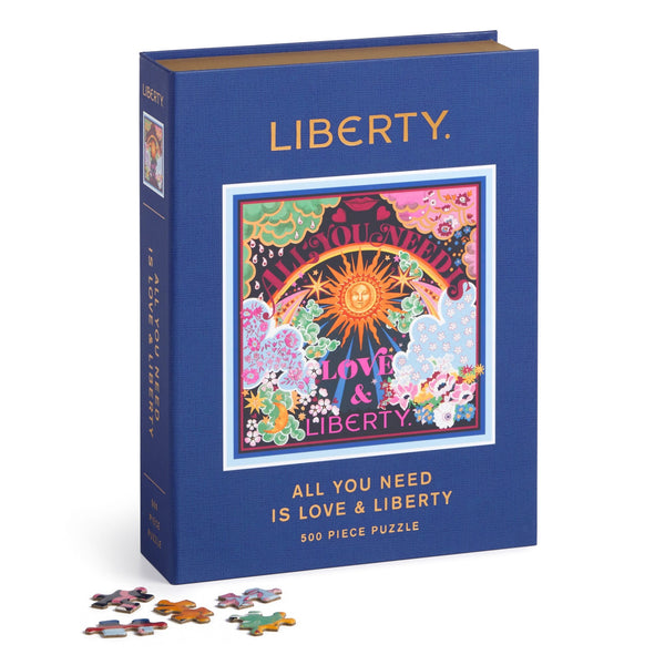 galison Liberty All You Need is Love 500 Piece Book Puzzle