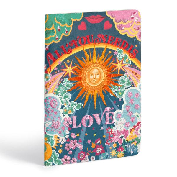Galison Liberty All You Need Is Love B5 Handmade Embroidered Journal