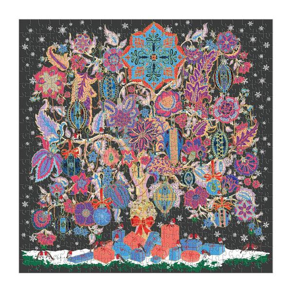 Galison Liberty Christmas Tree Of Life 500 Piece Foil Puzzle