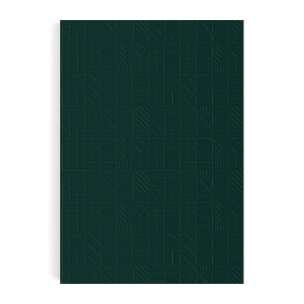 Galison Liberty Dark Green Tudor A5 Embossed Journal