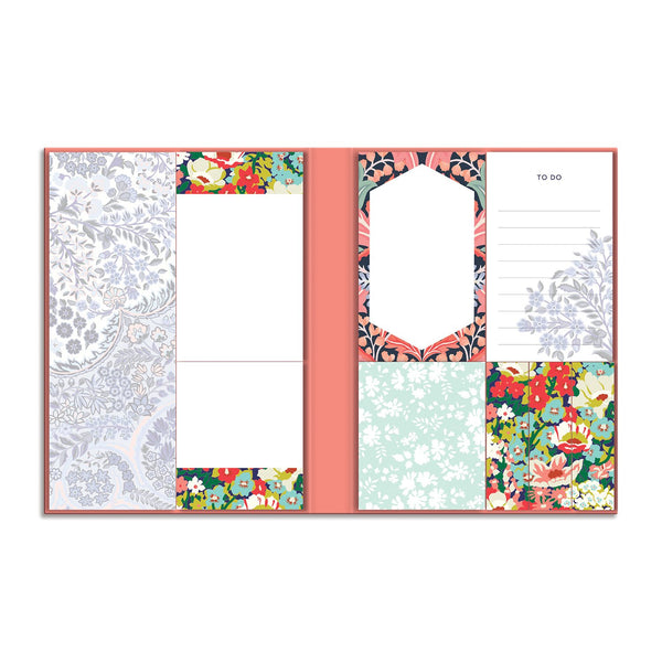Galison Liberty London Floral Sticky Notes Hard Cover Book