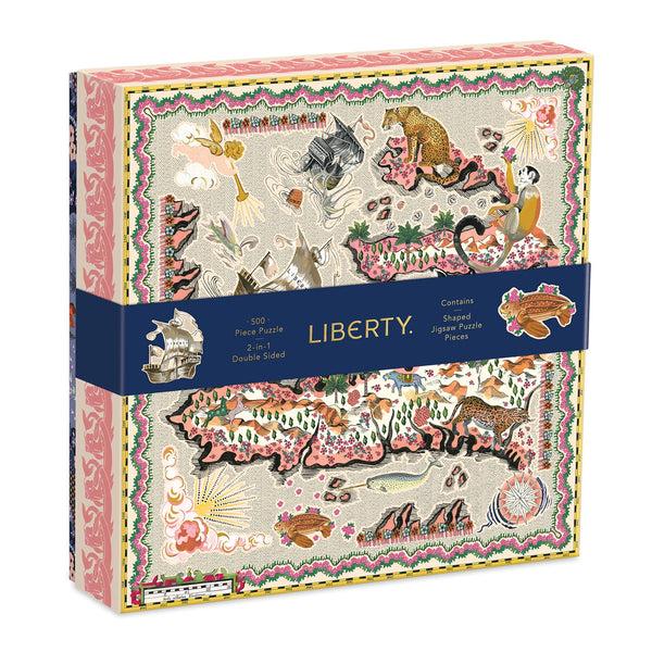 galison Liberty London Maxine Double-Sided 500 Piece Jigsaw Puzzle