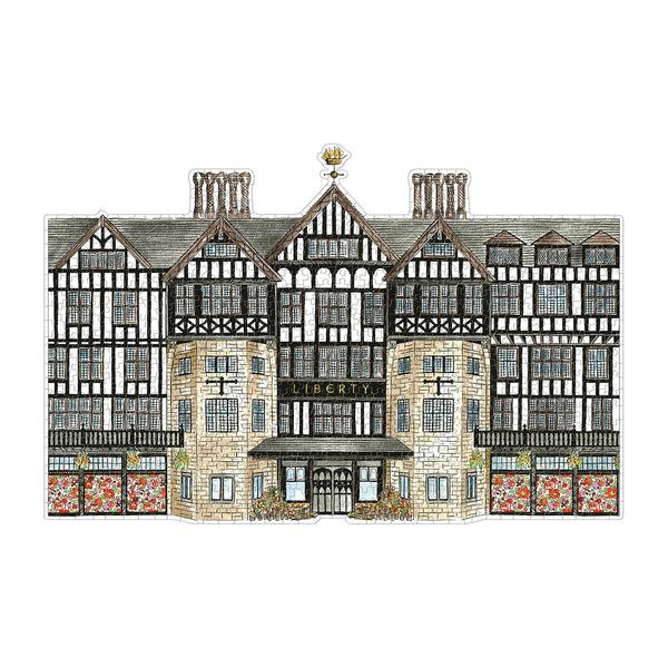 Galison Liberty London Tudor Building 750 Piece Shaped Jigsaw Puzzle