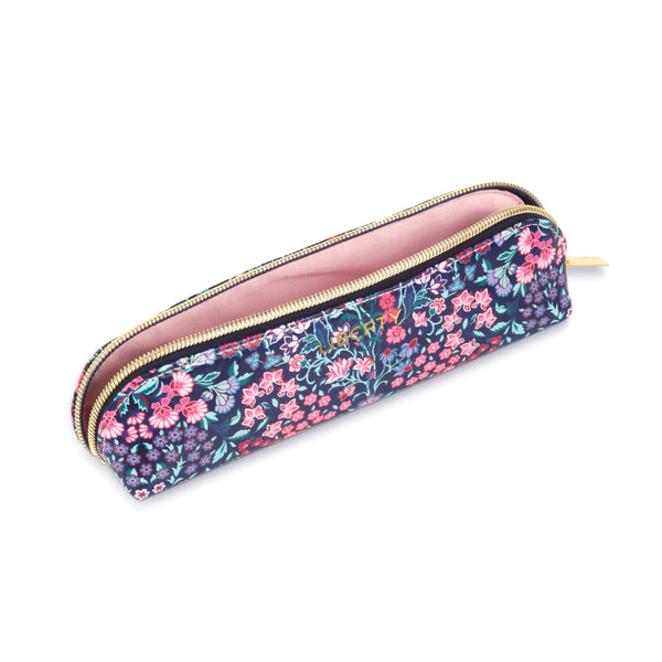 Galison Liberty Tanjore Gardens Tile Navy Pencil Case