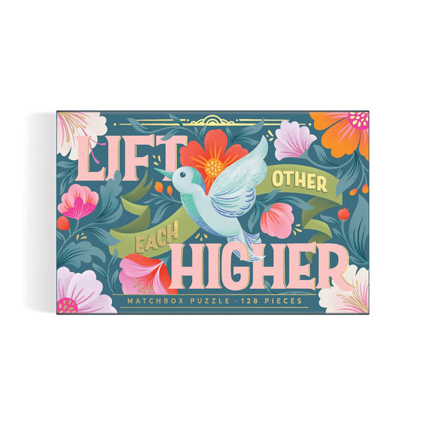 Galison Lift Each Other Higher 128 Piece Matchbox Puzzle