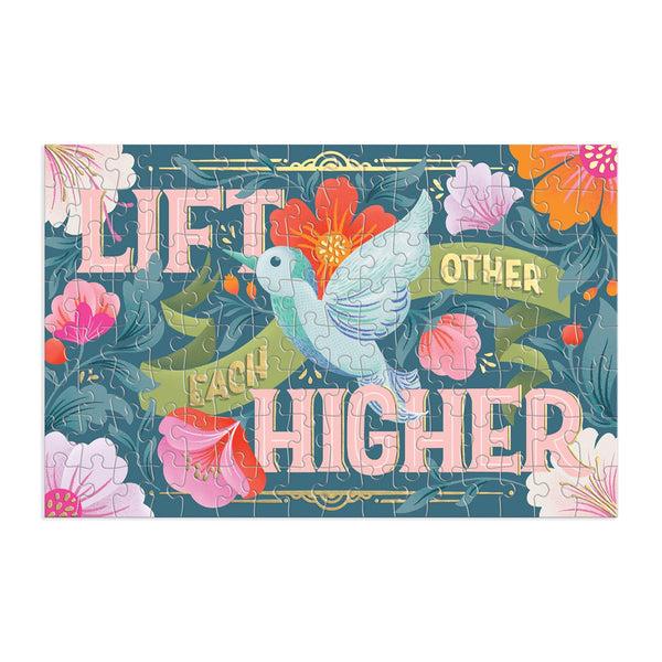 Galison Lift Each Other Higher 128 Piece Matchbox Puzzle
