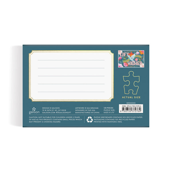 Galison Lift Each Other Higher 128 Piece Matchbox Puzzle