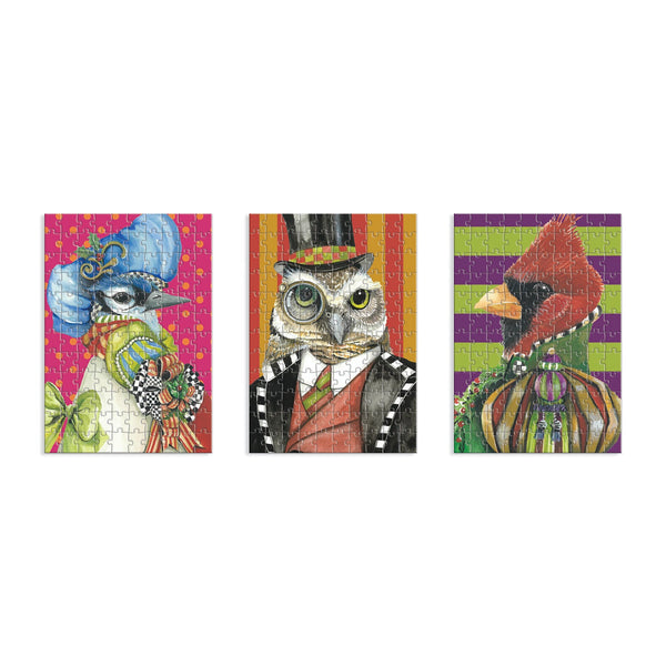 Galison MacKenzie-Childs Birds Of A Feather Collection Puzzle Set