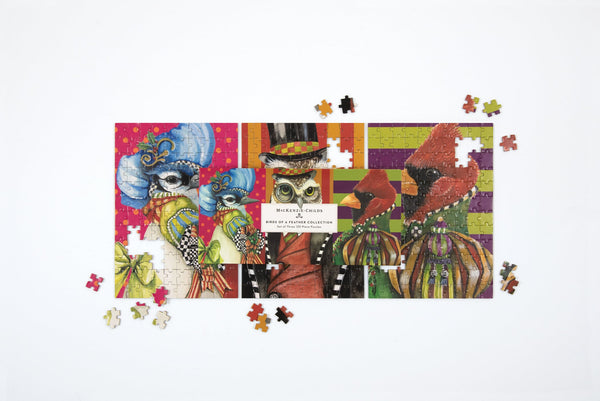 Galison MacKenzie-Childs Birds Of A Feather Collection Puzzle Set