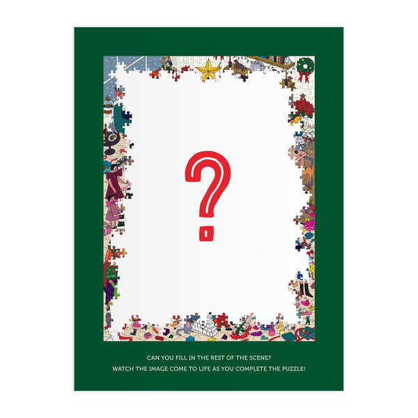 Galison Merry In The Making 1000 Piece Surprise Puzzle