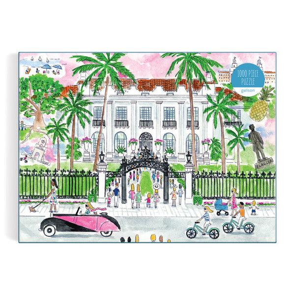 Galison Michael Storrings A Sunny Day In Palm Beach 1000 Piece Puzzle