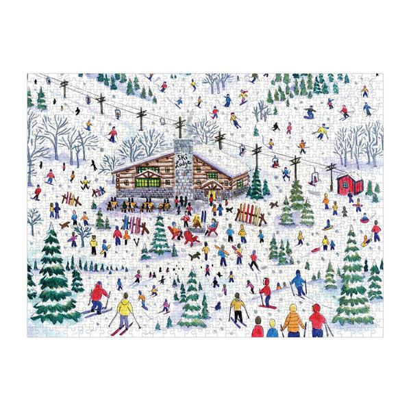 Galison Michael Storrings Apres Ski 1000 Piece Jigsaw Puzzle