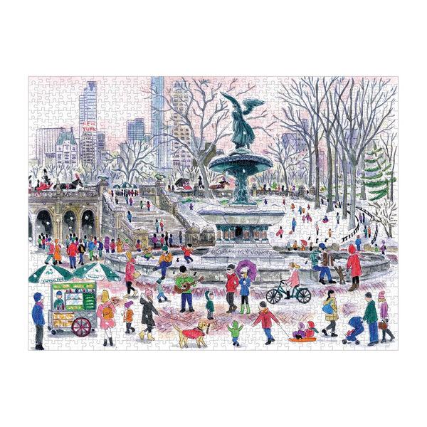 Galison Michael Storrings Bethesda Fountain 1000 Piece Jigsaw Puzzle