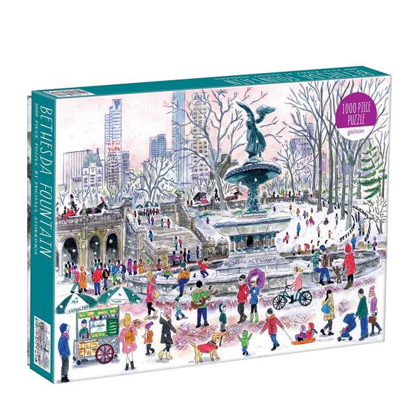 galison Michael Storrings Bethesda Fountain 1000 Piece Jigsaw Puzzle